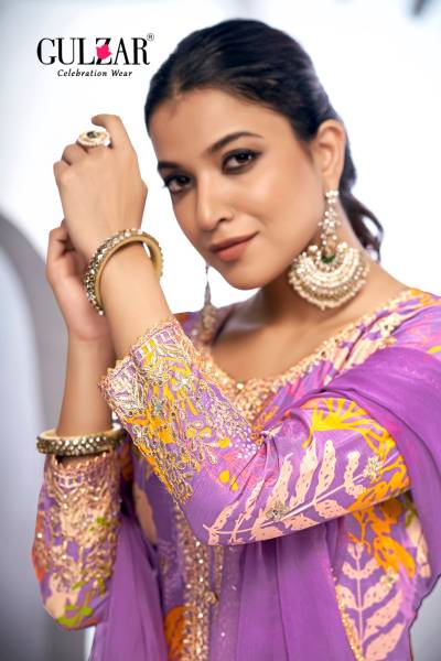 GULZAR MONISHA 2101 TO 2104 DESIGNER PRINTED SALWAR SUIT WHOLESALER IN SURAT